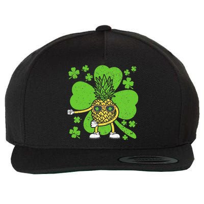 St Patricks Day Floss Dance Irish Flossing Pineapple Fruit Wool Snapback Cap