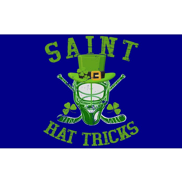 St Patricks Day Saint Hat Tricks Hockey Shamrock Gift Bumper Sticker