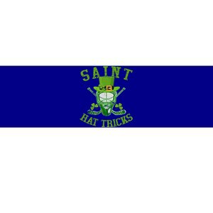 St Patricks Day Saint Hat Tricks Hockey Shamrock Gift Bumper Sticker