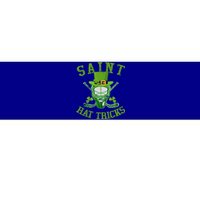 St Patricks Day Saint Hat Tricks Hockey Shamrock Gift Bumper Sticker