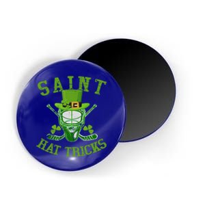 St Patricks Day Saint Hat Tricks Hockey Shamrock Gift Magnet