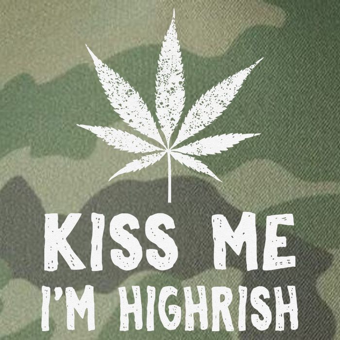 Saint Patrick's Day Kiss Me I'm Highrish Funny Legacy Tie Dye Trucker Hat