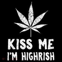 Saint Patrick's Day Kiss Me I'm Highrish Funny Wool Snapback Cap