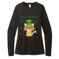 St Patricks Day Funny Cat Lovers Happy St Catricks Day Womens CVC Long Sleeve Shirt