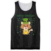 St Patricks Day Funny Cat Lovers Happy St Catricks Day Mesh Reversible Basketball Jersey Tank