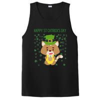 St Patricks Day Funny Cat Lovers Happy St Catricks Day PosiCharge Competitor Tank