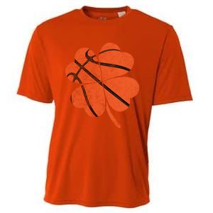 St Paddys Day Basketball Shamrock Basketball St Patricks Day Gift Cooling Performance Crew T-Shirt