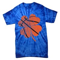 St Paddys Day Basketball Shamrock Basketball St Patricks Day Gift Tie-Dye T-Shirt