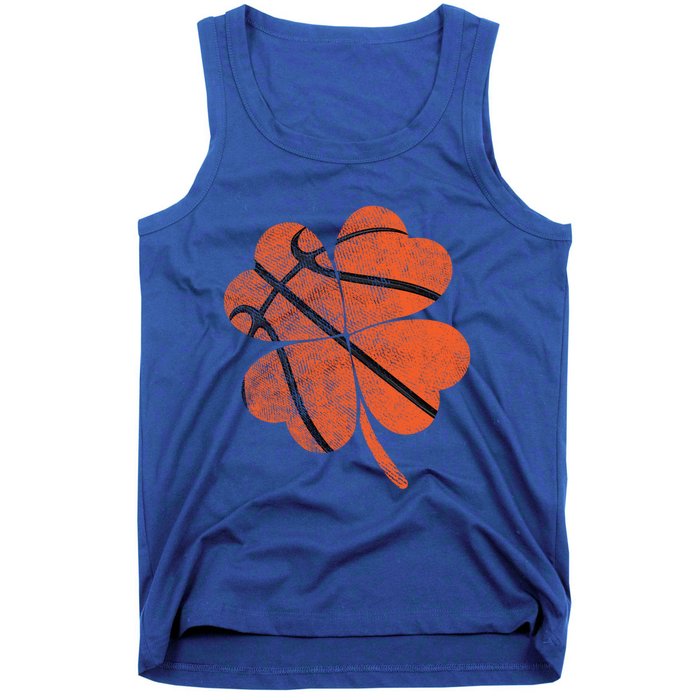 St Paddys Day Basketball Shamrock Basketball St Patricks Day Gift Tank Top