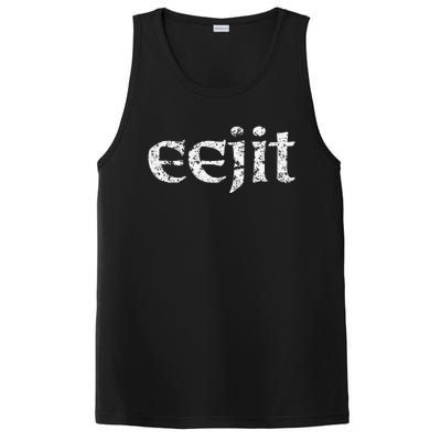 Saint Patrick's Day Humor Eejit Idiot PosiCharge Competitor Tank