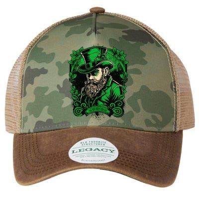 St Patricks Day Dabbing Leprechaun Funny Dab Dance Legacy Tie Dye Trucker Hat