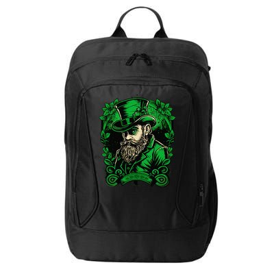 St Patricks Day Dabbing Leprechaun Funny Dab Dance City Backpack