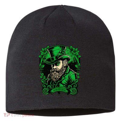 St Patricks Day Dabbing Leprechaun Funny Dab Dance Sustainable Beanie