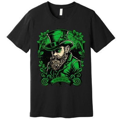 St Patricks Day Dabbing Leprechaun Funny Dab Dance Premium T-Shirt