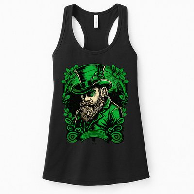 St Patricks Day Dabbing Leprechaun Funny Dab Dance Womens Tank Top