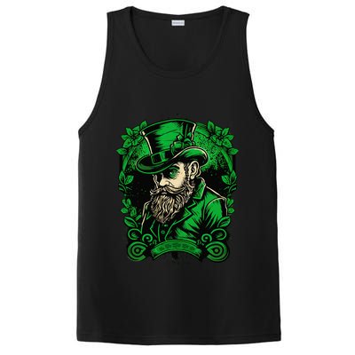 St Patricks Day Dabbing Leprechaun Funny Dab Dance PosiCharge Competitor Tank