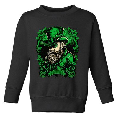 St Patricks Day Dabbing Leprechaun Funny Dab Dance Toddler Sweatshirt