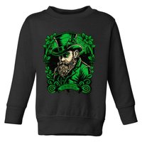 St Patricks Day Dabbing Leprechaun Funny Dab Dance Toddler Sweatshirt