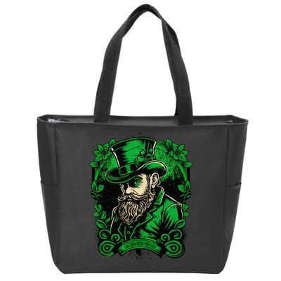 St Patricks Day Dabbing Leprechaun Funny Dab Dance Zip Tote Bag