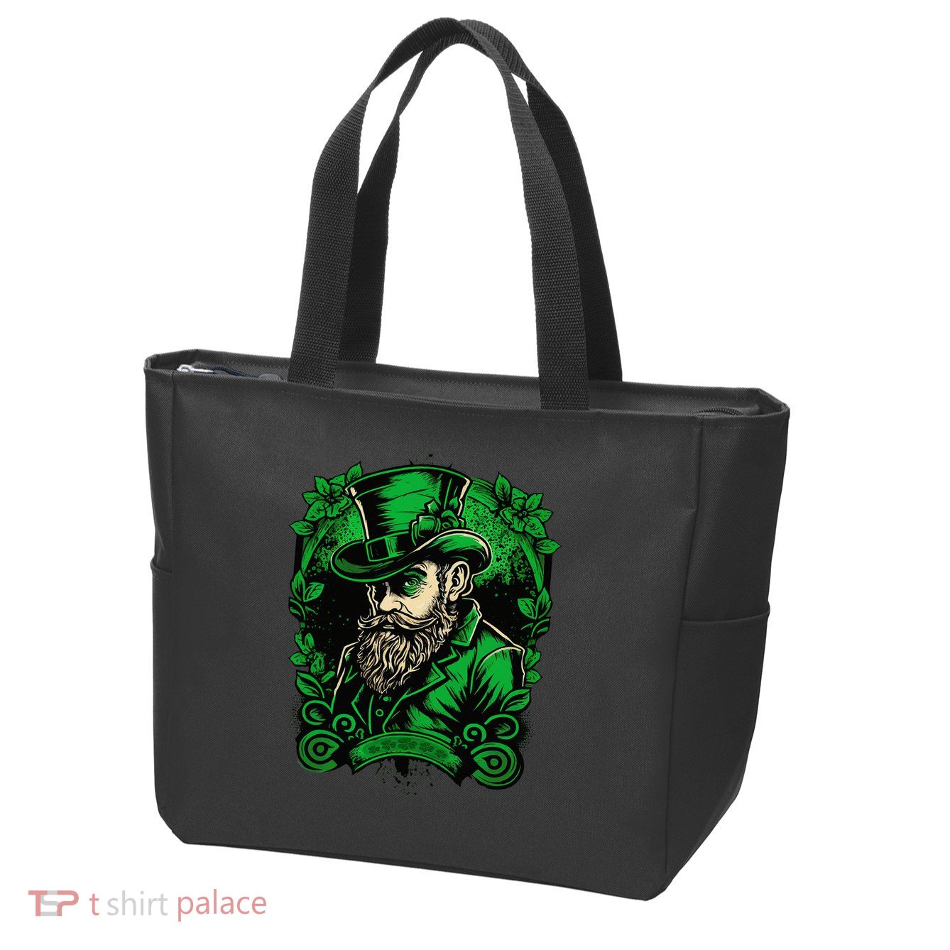St Patricks Day Dabbing Leprechaun Funny Dab Dance Zip Tote Bag