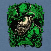 St Patricks Day Dabbing Leprechaun Funny Dab Dance Garment-Dyed Sweatshirt