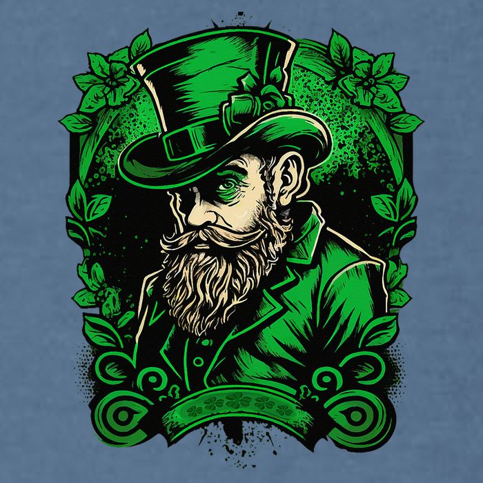 St Patricks Day Dabbing Leprechaun Funny Dab Dance Garment-Dyed Sweatshirt