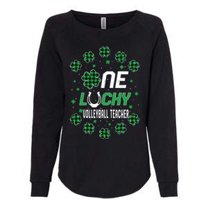 St Patricks Day Prek Kinder One Lucky Volleyball Teacher Gift Womens California Wash Sweatshirt