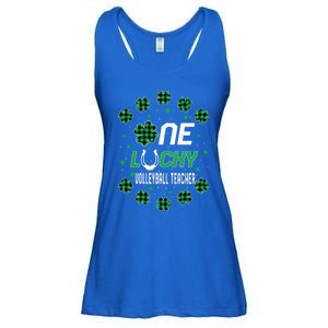 St Patricks Day Prek Kinder One Lucky Volleyball Teacher Gift Ladies Essential Flowy Tank