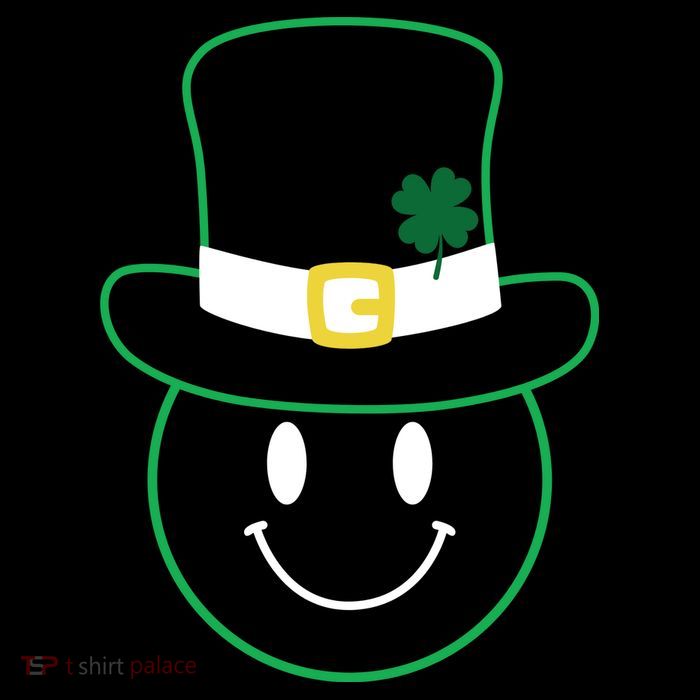 St Patrick's Day Smiley Face Holiday Drawstring Bag