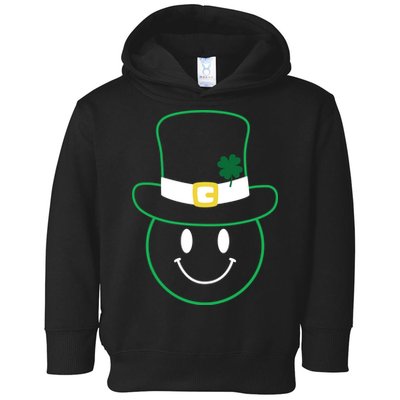 St Patrick's Day Smiley Face Holiday Toddler Hoodie
