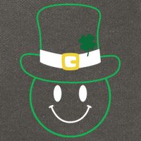 St Patrick's Day Smiley Face Holiday Cotton Canvas Backpack