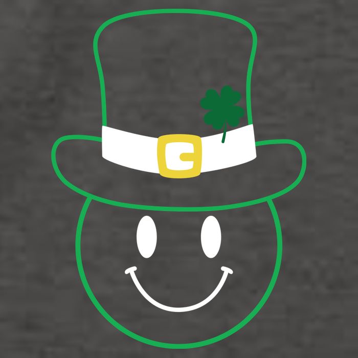 St Patrick's Day Smiley Face Holiday Vector Backpack