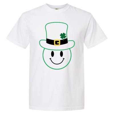 St Patrick's Day Smiley Face Holiday Garment-Dyed Heavyweight T-Shirt