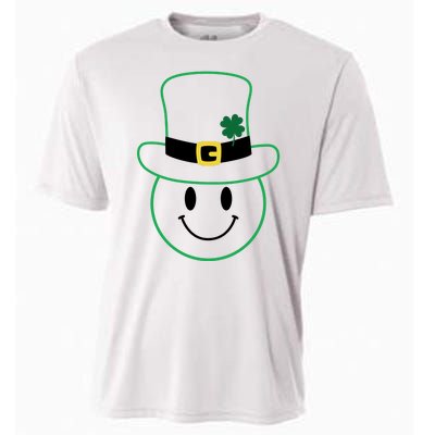 St Patrick's Day Smiley Face Holiday Cooling Performance Crew T-Shirt