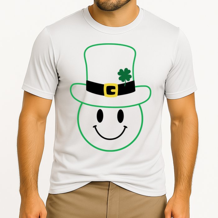 St Patrick's Day Smiley Face Holiday Performance Shirt