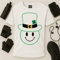 St Patrick's Day Smiley Face Holiday Performance Shirt