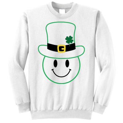 St Patrick's Day Smiley Face Holiday Sweatshirt