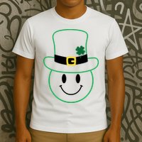 St Patrick's Day Smiley Face Holiday T-Shirt
