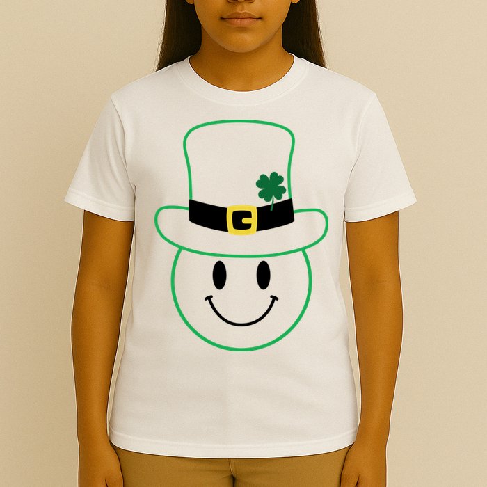 St Patrick's Day Smiley Face Holiday T-Shirt