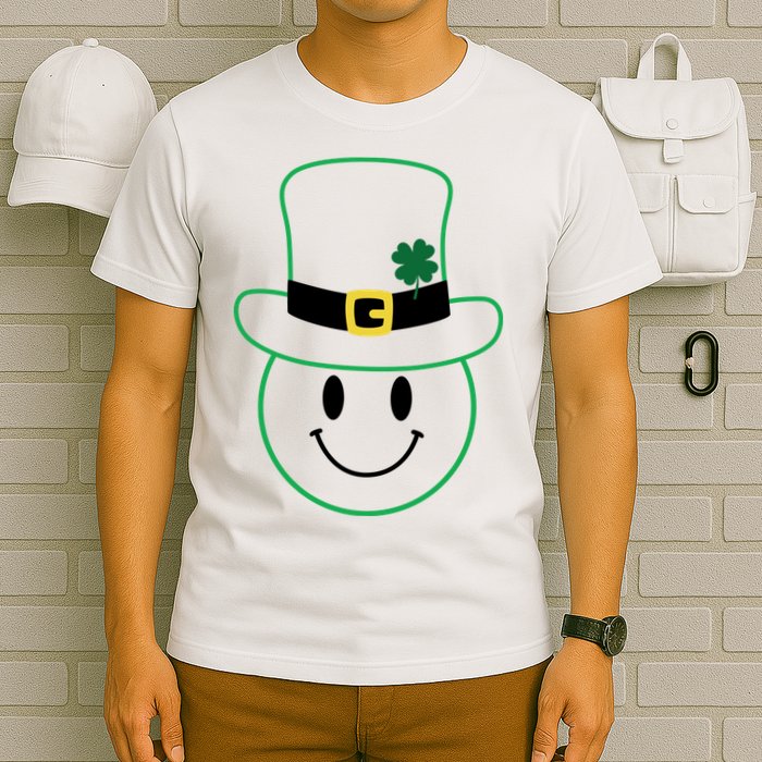 St Patrick's Day Smiley Face Holiday T-Shirt
