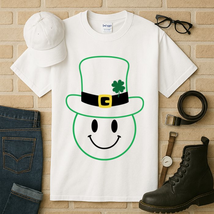 St Patrick's Day Smiley Face Holiday Tall T-Shirt