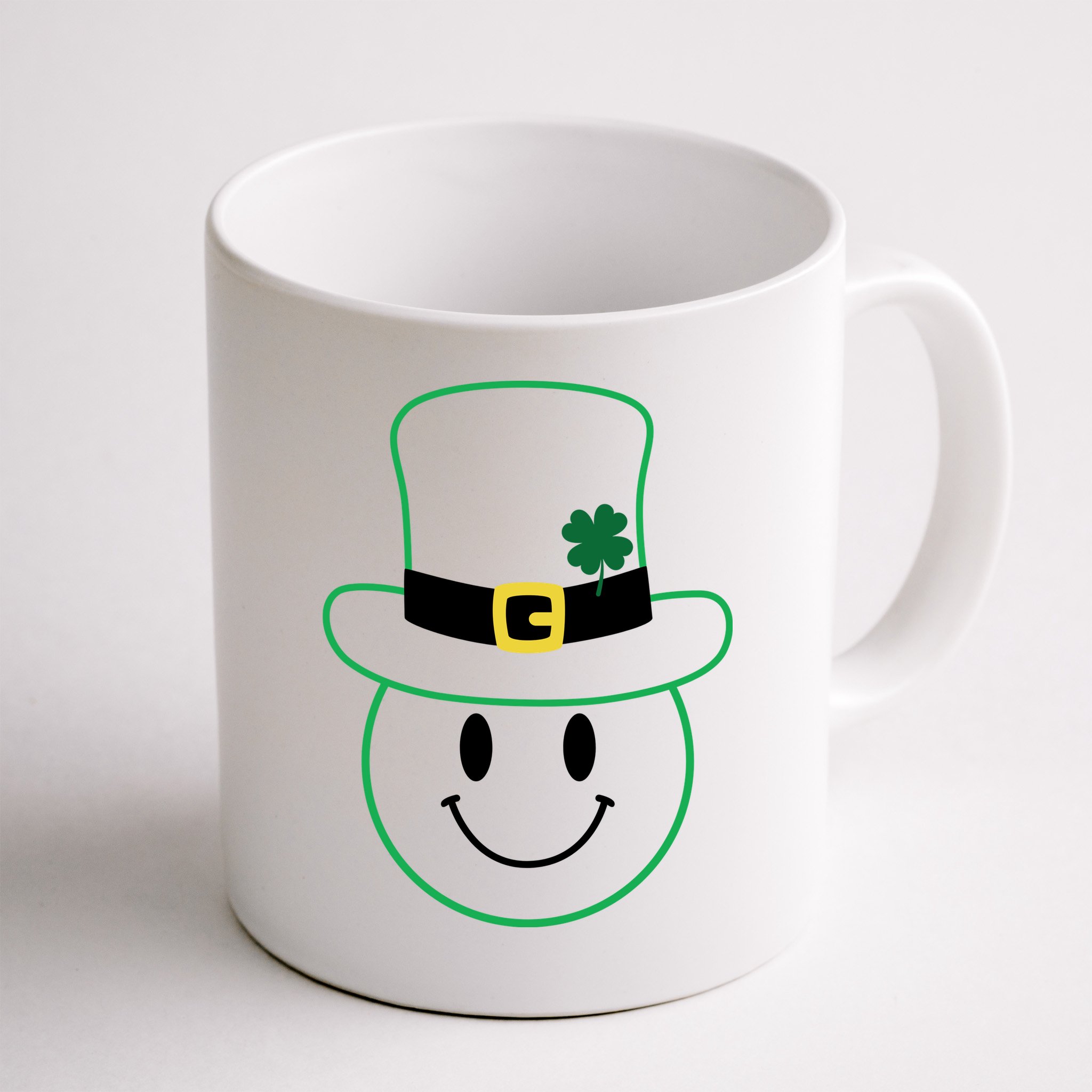 St Patrick's Day Smiley Face Holiday Mug