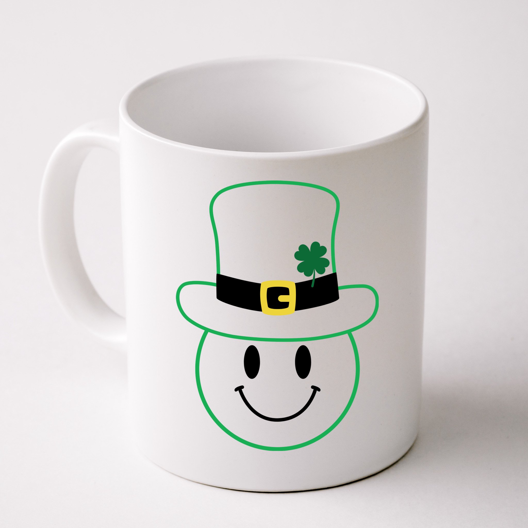 St Patrick's Day Smiley Face Holiday Mug