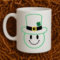 St Patrick's Day Smiley Face Holiday Mug