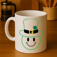 St Patrick's Day Smiley Face Holiday Mug