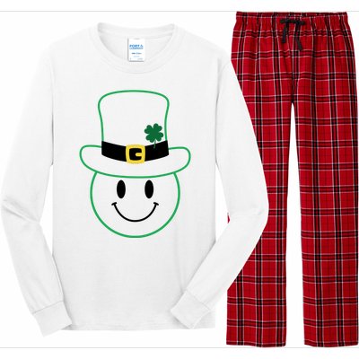 St Patrick's Day Smiley Face Holiday Long Sleeve Pajama Set