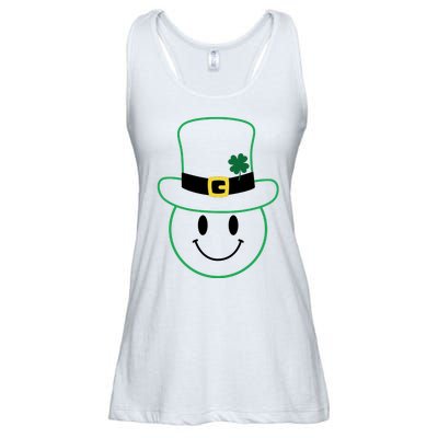 St Patrick's Day Smiley Face Holiday Ladies Essential Flowy Tank