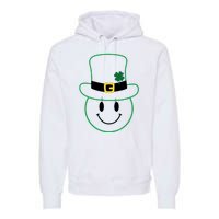 St Patrick's Day Smiley Face Holiday Premium Hoodie