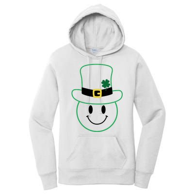 St Patrick's Day Smiley Face Holiday Women's Pullover Hoodie