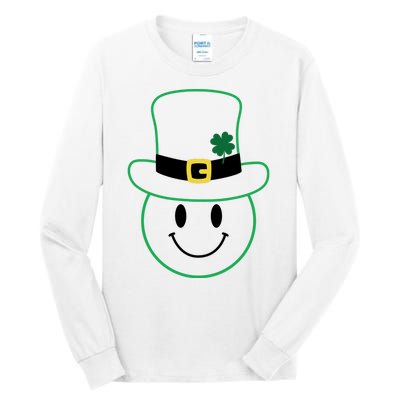 St Patrick's Day Smiley Face Holiday Tall Long Sleeve T-Shirt